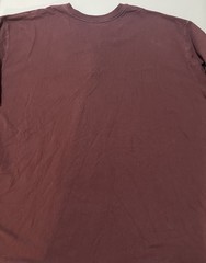 Carhartt Men’s Henley Original Fit Pocket T shirt Size 4XL Maroon Pin hole