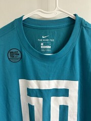 Nike Tiger Woods TW Golf Shirt Tee Top Blue White Frank DC0088 Men’s Small