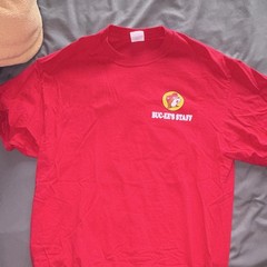 Buc-ee’s Staff Red Cotton Jersey Graphic Crew Neck Tee “Welcome to Buc-ee’s” L