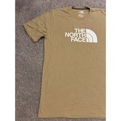 The North Face Graphic T-Shirt Mens Medium Tan Khaki Excellent Half Dome Logo