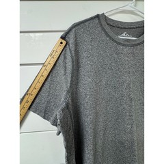 Croft & Barrow Mens XL T-Shirt Lot 2 Black Ribbed Easy Care Grey Adventure Tee