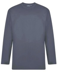 Espionage Mens Big Size Pure Cotton Long Sleeve Tee Shirt size 2XL-8XL