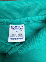 Vintage 1986 Super Cru Kauai Made in Hawaii Embroidered Cotton Polo