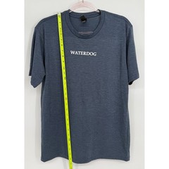 District Perfect Tri Mens Blue Waterdog Graphic T-Shirt Short Sleeve Tee Sz M