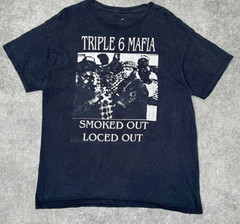 Three 6 Mafia black Graphic T-Shirt Unisex All Size S-2345XL MC951