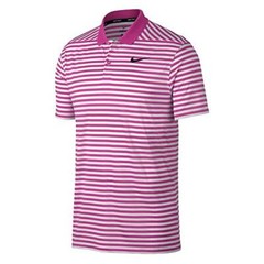 Nike Dri Fit Victory Stripe Golf Polo Pink White Sz XX Large 891239 623