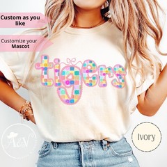 Personalized School Mascot Shirt Custom Teacher School Spirit Tee