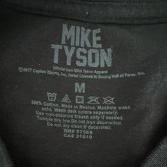 Official Mike Tyson Heavyweight Champion Punch Out Black Crew Neck Tee Men’s M