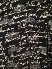 Harley-Davidson Navy White William Arthur Signatures Short Sleeve Shirt Size XL