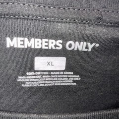 Members Only T-shirt Men’s XL Black White Stripe Crew Neck Short Sleeves Cotton