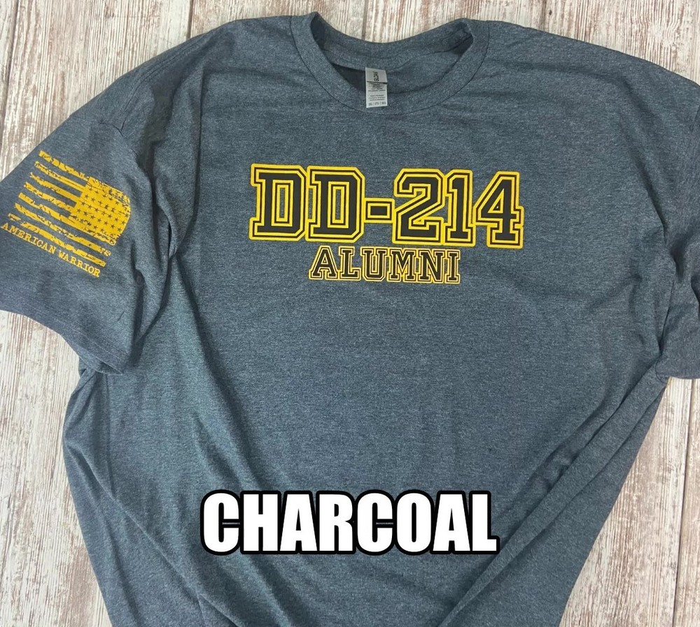 DD-214 Alumni T-shirt For all Veterans American Warrior VII 823