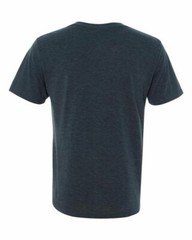 2 Pack Men’s T shirt -Next Level Tri-Blend V-neck tee shirt Vintage Black #6040