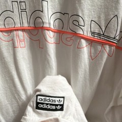 adidas Originals White Graphic Trefoil Logo Crew Neck Tee Short Sleeve 15-16Y