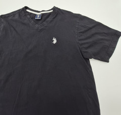 US Polo Assn V Neck Black Shirt Mens Size XSmall Good Condition