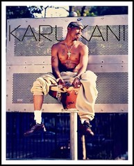 Vintage Karl Kani White Spell Out Logo T Shirt Mens XL Short Sleeve Tupac 90s