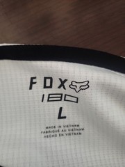 Fox 180 RACING shirt Black/white Long Sleeve L