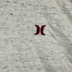 Hurley Buckle Henley Mens XXL 3/4 Sleeve Shirt Grey Red Raglan Premium Fit