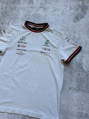 Petronas Mercedes-Benz AMG Formula 1 T-shirt Racing Men’s M Size White