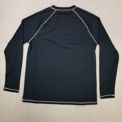 Speedo Men’s Navy Long Sleeve Pullover Rash Guard Shirt Size Large Classic