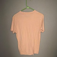 Hollister Men’s Must-Have Collection Pink Solid Logo Crew Neck Tee Size M