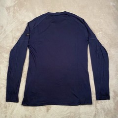 Decathlon Forclaz MT500 Merino Wool Base Layer Shirt Mens M Navy Blue Outdoor