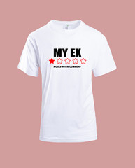 UNISEX MEN WOMENS TEE TSHIRT MY EX PARTNER BOYFRIEND GIRLFRIEND WIFE HUSBAND