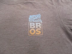Howler Brothers Shirt Mens Small Brown Bros Cotton Polyester Aztec Mayan Logo