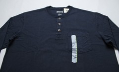 Duluth Trading Co Men’s Longtail T Long Sleeve Henley T-Shirt DH3 Navy Large NWT