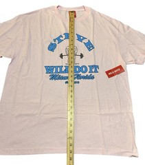 NEW Full Send T-Shirt Men’s XL Nelk Boys Steve Will Do It Golds Gym Pink NWT