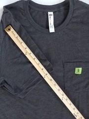 Humants Men’s XL Workwear /Outdoor Jersey Pocket Tee Dark Gray heather Cotton