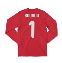 Morocco 1 Tribute 2026 Bounou Graphic 2 Sided Long Sleeve T-Shirt