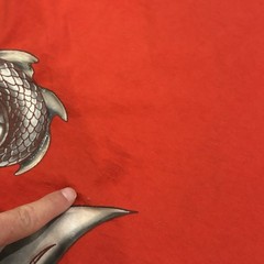 Vintage Y2K JNCO Dragon Wrap Around Red T Shirt Mens 2XL E1