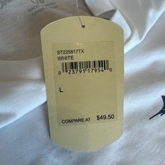 Tommy Bahama SZ L Mens SS Tshirt White Time To Reflect Cotton NWT