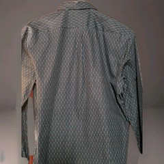 HUGO BOSS branded shirt featuring a distinctive all-over print in black and teal
