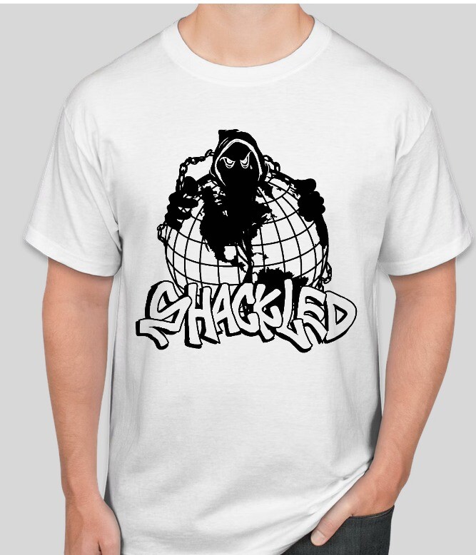 Shackled T shirt Tee Rock Band Music Skull Hard Core Thrash music