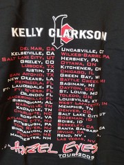 Vintage NOS 2005 Kelly Clarkson Hazel Eyes Tour T-Shirt L Bravado Concert Tee
