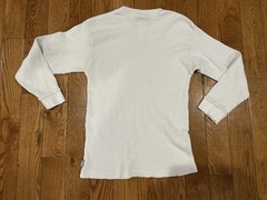 Vintage Pro Club Heavyweight Thermal Shirt Mens Small White Long Sleeve Cotton