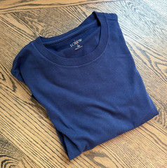 J.Crew Sueded Navy Cotton T-Shirt Slim Fit Men’s Large