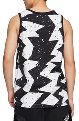 JORDAN PRINTED POOLSIDE TANK TOP MEN SIZE SMALL TO XL BLACK WHITE COMFORT STYLE
