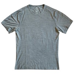 Mack Weldon Performance Crew Neck T-Shirt Mens Sz Large Gray Short Sleeve Waffle