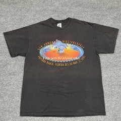 Vintage Biketober Fest 1997 Shirt Mens XL Black Daytona Beach Delta Pro Weight