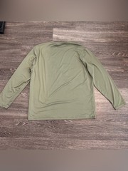 Hang Ten Performance Long Sleeve Shirt Mens Large Olive Green UPF Stretch