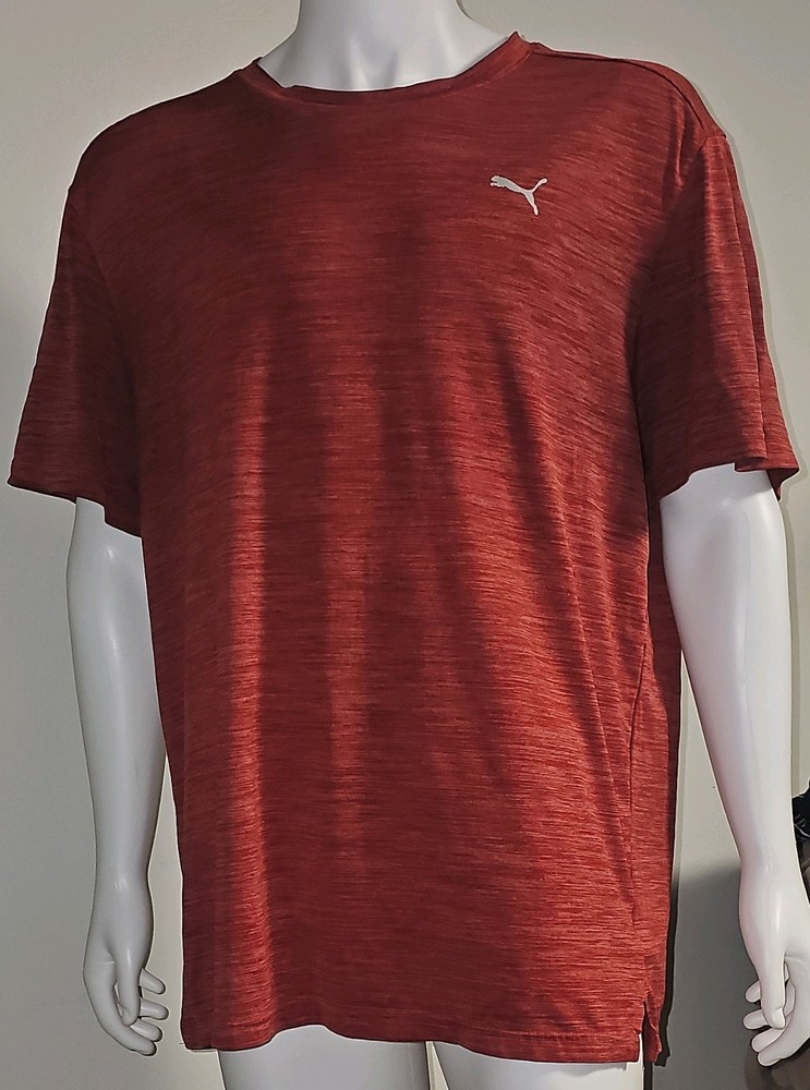 Men’s Short Sleeve T-Shirt Heather Brick Red
