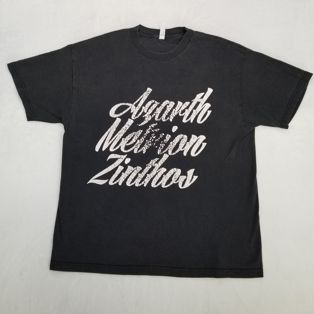 Agarth Melrion Zinthos Graphic T-Shirt Men’s Black Size Large Classic Casual