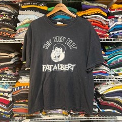 Y2K fat Albert and the Cosby kids tv promo t shirt black XL