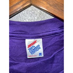 90s Vintage Jerzees 100% Combed Cotton Purple Blank Shirt VTG M