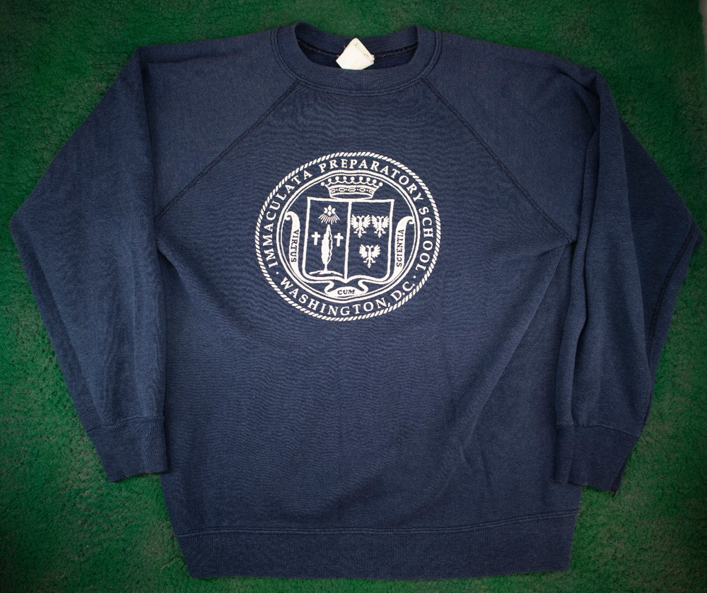 Vintage Immaculata Preparatory School Washington, DC Sweater Size Medium