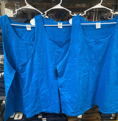 3-Shirt Lot, Fruit of the Loom HD Heavy Cotton Men’s Tank Tops, 3XL, Royal Blue