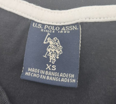 US Polo Assn V Neck Black Shirt Mens Size XSmall Good Condition