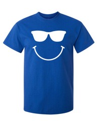 Goggles Smiling Face Sarcastic Humor Graphic Super Soft Ring Spun Funny T Shirt